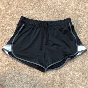 Black athletic shorts
